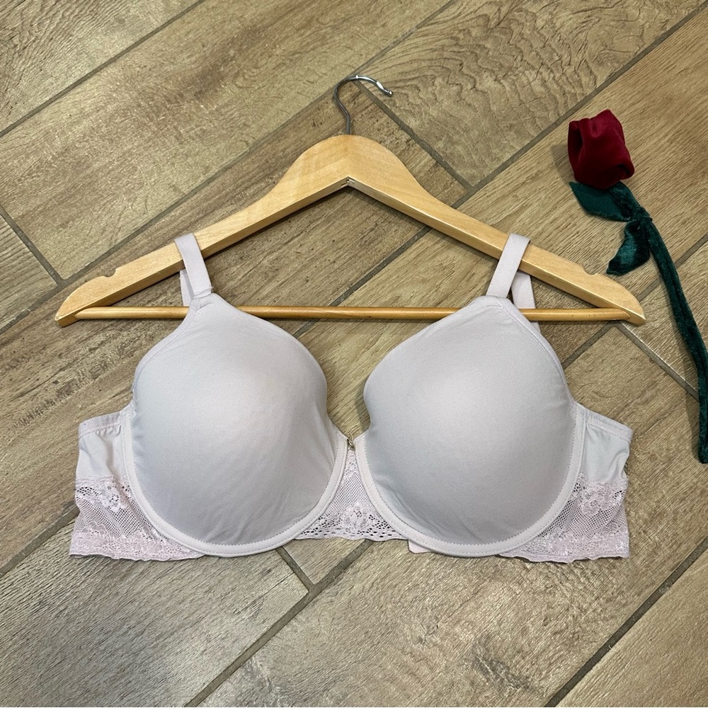 Natori Bliss Perfection Contour Underwire T-shirt Bra- pink pearl 32G - Picture 3 of 7